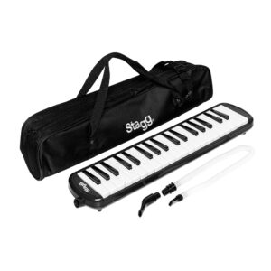 Stagg Black Plastic Melodica with 37 keys and Black Bag