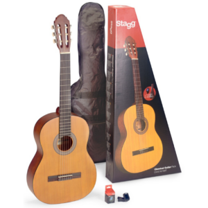 Stagg Guitar 4/4 Natural Pack