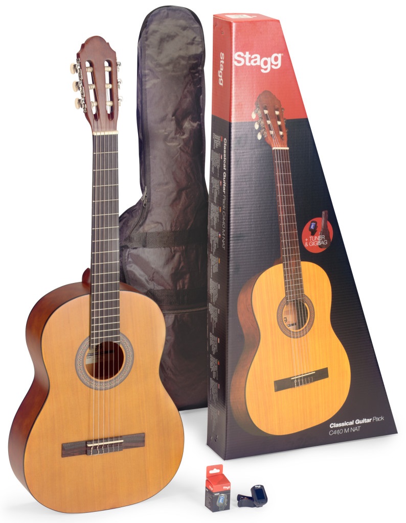Stagg 1/2  Natural Linden Class.Guitar, Bag & Tuner - Image 7