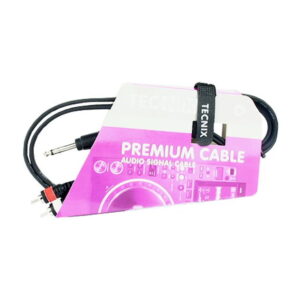 Tecnix  1/4" Jack Male  to Dual RCA Male cable -1.5m