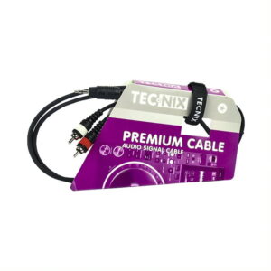 Tecnix 1/4" Stereo Jack Male - Dual RCA Male 1.5m