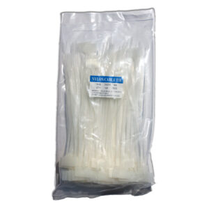 Cable tie with marker tag 200mm x 3mm (100 pack) - White