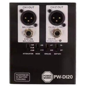 PW-DI-20 DI ACTIVE 2-CHANNEL DI BOX