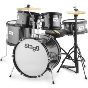 Stagg 5PC 16" Junior Drum Set + HW/Throne