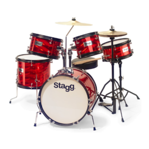Stagg 5PC 16" Junior Drum Set + HW/Throne