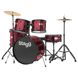 Stagg 5PC Drum set 22" + HW/Cym/Throne