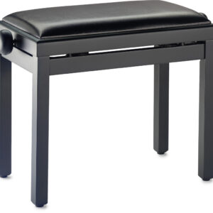 STAGG Black Bench Mat Black Vinyl Top