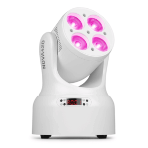 BEAMZ NOVA420-WH LED MOVING HEAD WASH 4x 20W RGBW WHITE