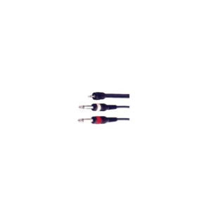 TVA - 1.2M - STEREO 3.5MM JACK / 2 X MONO 6.3MM JACK LEAD