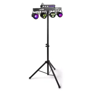 BEAMZ PARTYBAR10 SET 2x JELLY MOON, 2x PAR AND UV/STROBE RGBWUV