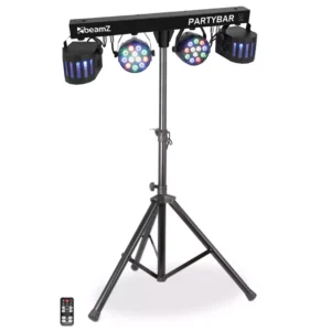 BEAMZ PARTYBAR2 2x LED PAR AND 2x Derby 32x 1W RGBW
