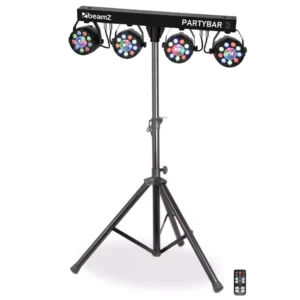 BEAMZ PARTYBAR3 4x LED PAR WITH MAGIC BALL 48x 1W RGB