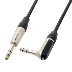 PDC CX78-3 SIGNAL LEAD 6.3MM STEREO MALE  - 6.3MM STEREO RIGHT-ANGLED MALE 3M