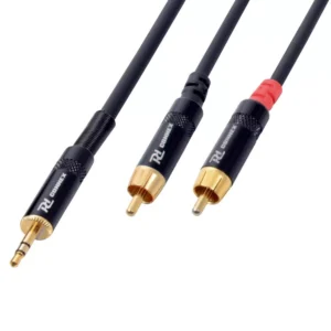 PDC CX85-1 SIGNAL LEAD 3.5MM STEREO MALE  - 2X RCA MALE 1.5M