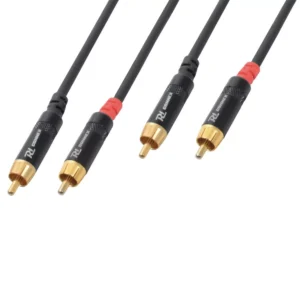 PDC CX94-1.5 SIGNAL LEAD 2X RCA MALE  - 2X RCA MALE 1.5M