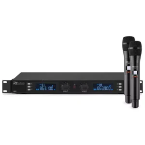POWER DYNAMICS PD632H DUAL HANDHELD MICROPHONE UHF