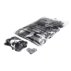 MAGICFX CONFETTI HEARTS  SILVER METALLIC