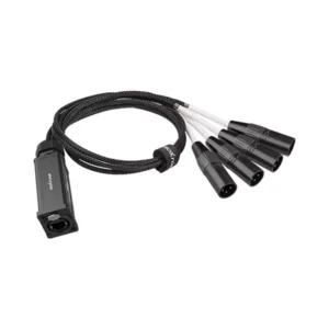 ROXTONE - CAT SNAKE SPLITTER 4 CHANNEL XLR MALE TO ETHERCON NETWORK CABLE