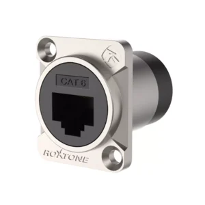 ROXTONE CONNECTOR RJ45 CHASSIS MOUNT CAT6