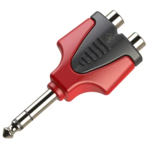 ROXTONE ADAPTOR 6.3mm STEREO MALE TO 2x RCA FEMALE