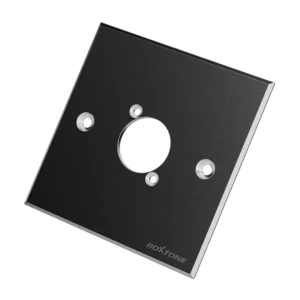 ROXTONE - SINGLE BLACK BLANK WALLPLATE