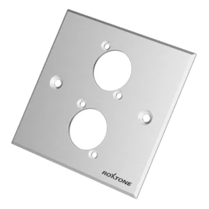 Roxtone - DOUBLE SILVER BLANK WALLPLATE