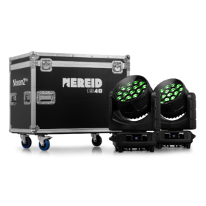 NEREID1940 LED MOVING HEAD BEE EYE ZOOM IP65 19x 40W RGBW [2 PIECES IN FLIGHTCASE]