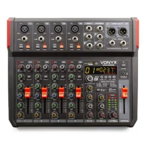 VONYX - VM-KG08 8CH MUSIC MIXER BT/MP3/USB/DSP RECORD