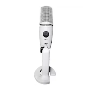 JTS JS-1PPLUS USB DUAL CAPSULE CONDENSER STUDIO MICROPHONE WITH SWITCH WHITE