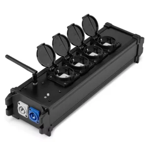 PDC ADAPTOR PSB35 POWERCON IN TO 4x SHUKO OUT WITH WIRELESS DMX