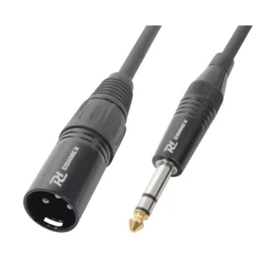 PDC CX44-12 SIGNAL LEAD XLR MALE  - 6.3MM STEREO MALE 12M