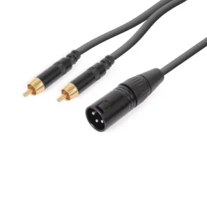 PDC CX58-3 SIGNAL LEAD XLR MALE  - 2X RCA MALE 3M