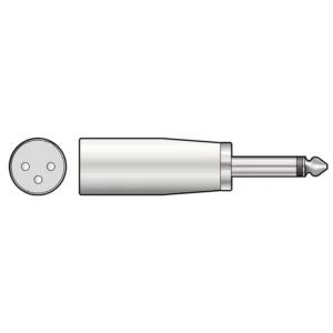 TVA ADAPTOR XLR MALE TO 6.3mm MONO MALE