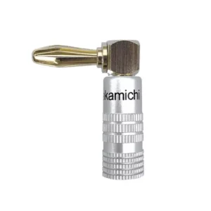 TVA CONNECTOR NAKAMICHI RIGHT ANGLE BANANA PLUG BLACK