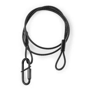 BEAMZ - SAF75 SAFETY CABLE 75CM X 3MM 30KG BLACK