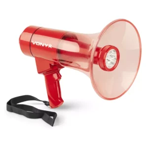 VONYX MEG050IP MEGAPHONE 50W WITH RECORD SIREN USB BT IPX4
