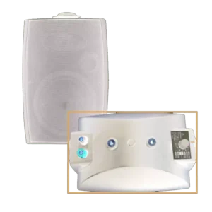 FILO - CAVSM6W 6" MOULDED SPEAKER & DOME TWEETER W/BRACKET 40W WHITE