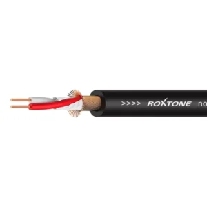 ROXTONE - MICROPHONE CABLE 2CORE + SCREEN BLACK 100M