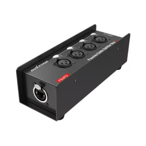 ROXTONE - CAT SNAKE SPLITTER BOX, 4 CHANNEL XLR FEMALE TO ETHERCON NETWORK CABLE