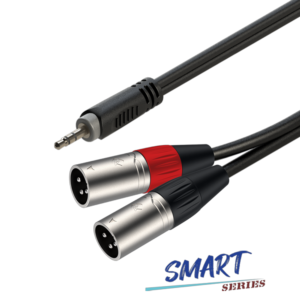 ROXTONE - SMART SERIES SIGNAL LEAD 3.5 M ST – 2 XLR M 3M