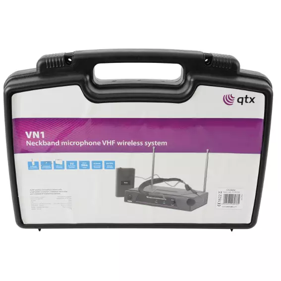 QTX VHN2 HANDHELD & NECKBAND MICROPHONE VHF 174.1 + 175.0MHz - Image 3