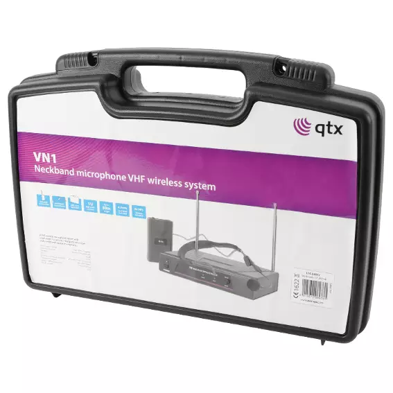 QTX VHN2 HANDHELD & NECKBAND MICROPHONE VHF 174.1 + 175.0MHz - Image 4