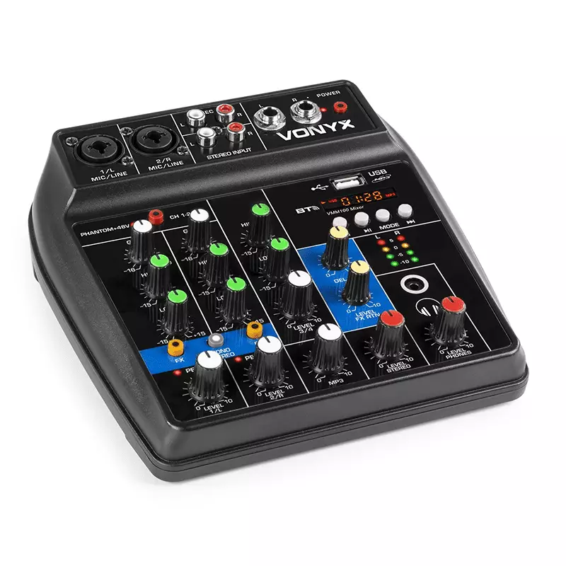 VONYX VMM-100 MUSIC MIXER 3-CH DSP/BT/USB - Image 10