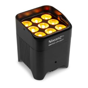 BEAMZPRO BBP59 LED BATTERY UPLIGHT PAR IP65 9x 12W RGBAWUV