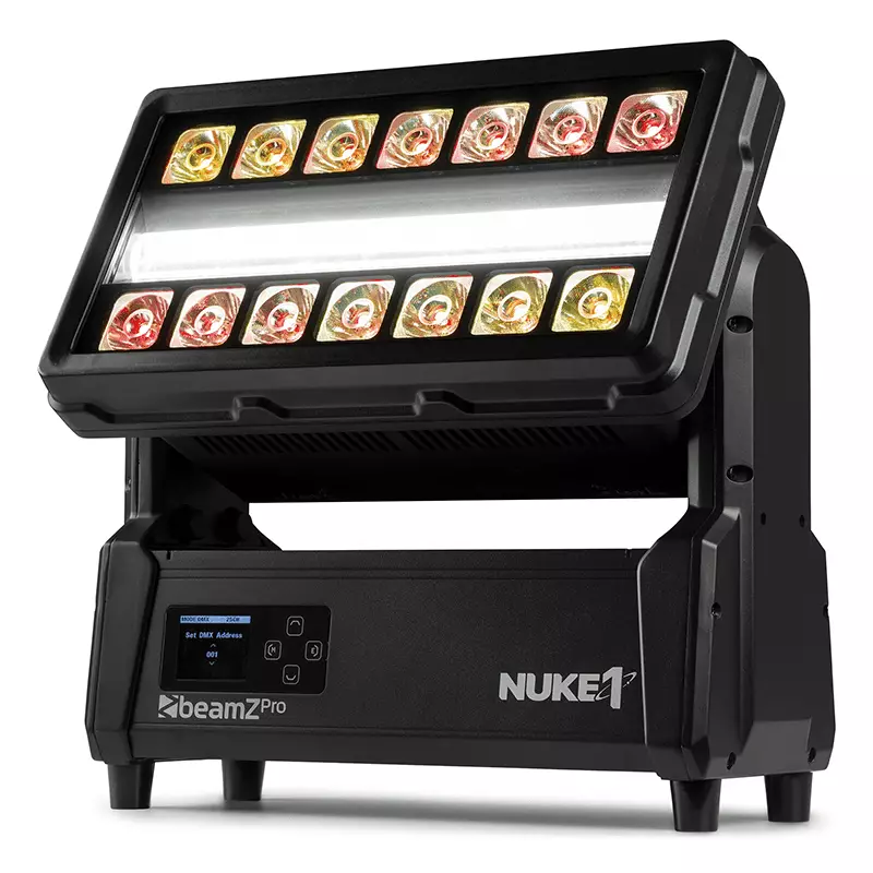 BEAMZPRO NUKE1 LED COMBI IP65 96x 10W STROBE 14x 40W BEAM RGBWCW - Image 3